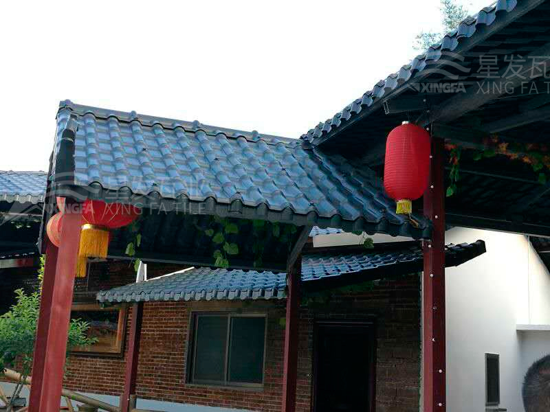 園林建筑搭建樹脂瓦涼亭，將景觀與藝術(shù)融合，別具一格！
